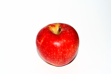 Red apples isolated on white