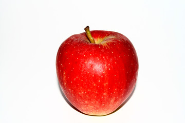 Red apple isolated on white