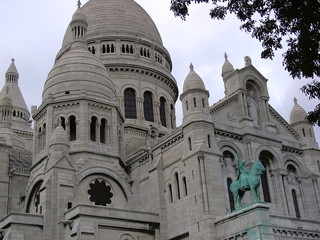 Famous Sacre Coeur church, Paris