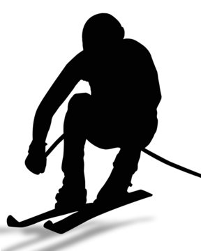 recommend clip art: SKIEUR NOIR DESCENTE