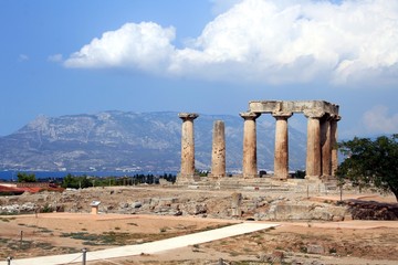 The Temple of Apollo in Ancient Corinth