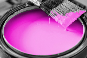 violet color paint