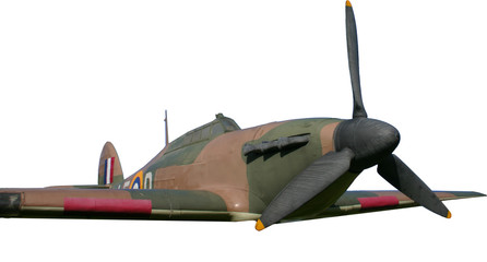 World War II Hawker Hurricane isolated