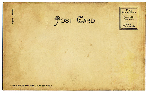 Old Mottled Postcard
