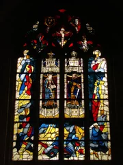 Küchenrückwand glas motiv Vitrail église de Locronan © nfrPictures