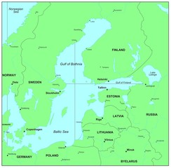 Sea maps series: Baltic Sea, Norwegian Sea