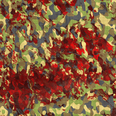 camouflage bloodstained