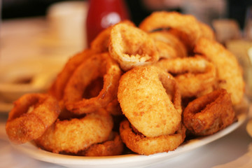 Delicious jumbo onion rings