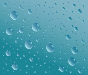 Water drops vector abstract background