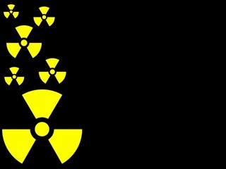 symbol radioactive background
