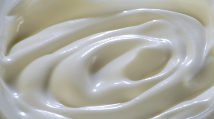 Milky cream surface