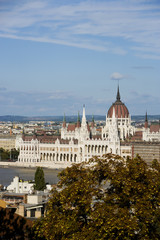 Fototapeta na wymiar Budapest autumn, Parlaiment