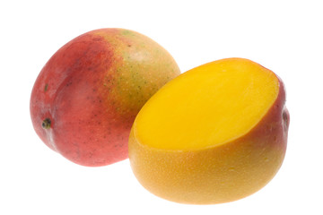 Tropical fruit - Mango isolated on white background