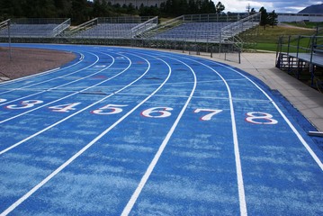 Vacant seating and Running Track .
