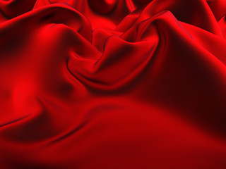 red silk fabric