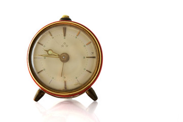 Old and worn out alarm clock