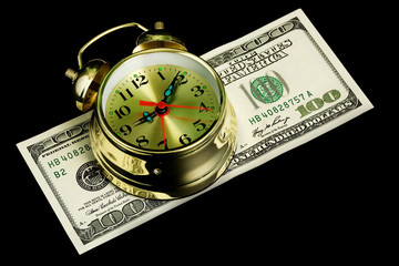 Alarm clock and money 02