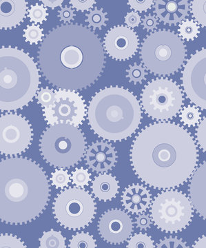 Gears tiled background