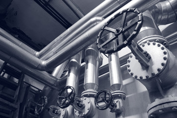 Industry gas and oil pipes