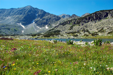 Mountain landscape,peak Musala, Bulgaria
