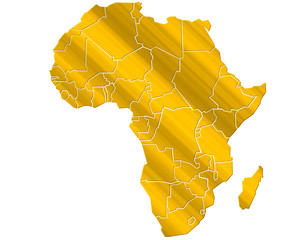 Carte Afrique Or