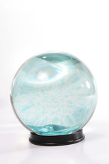 Crystal ball with swirling blue