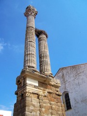 Columnas romanas en Zalamea de la Serena 2