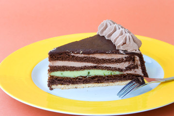 Pistazien-marzipan-schokoladen Torte 3