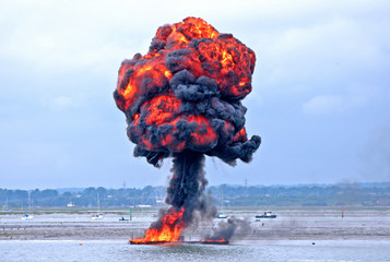 explosion at the harbour