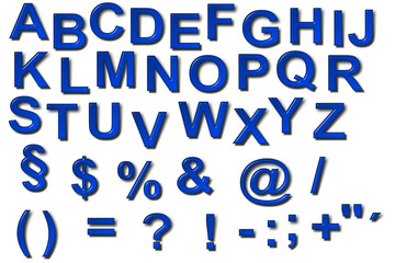 Alphabet, Buchstaben