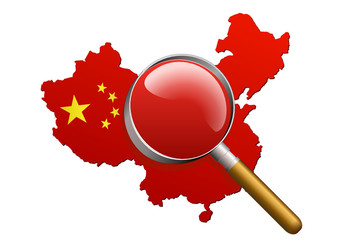 Naklejka premium Analyse de la Chine rouge (général)