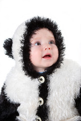 boy in fur coat