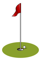 Vector Golf Hole