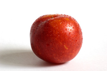 Dropped red plum