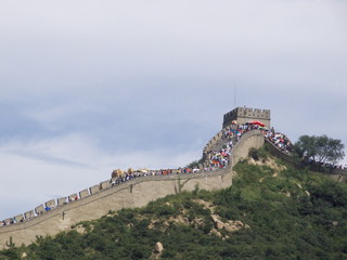 Promeneurs sur la Grande Muraille, Chine