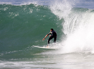 surfing sur la vague