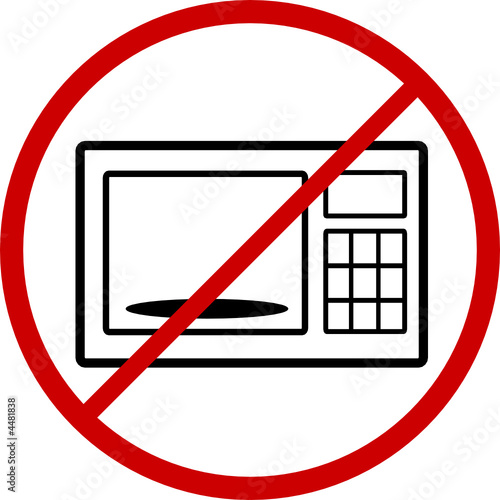 "Do not microwave" Stock image and royaltyfree vector files on Pic 4481838