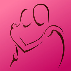 Couple Holding Each Other