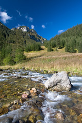 Plakat Spadek górski potok