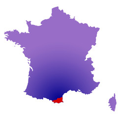 Pyrénées-orientales en France