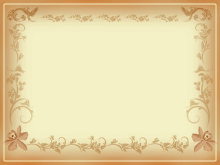 Vintage Floral Note Card