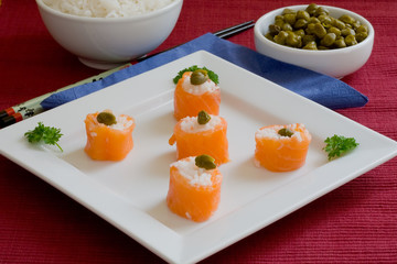 Salmon sushi
