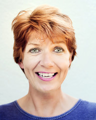 Überraschte Frau