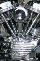 Motorcycle engine.