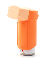 Orange asthma Inhaler 