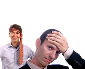 worried business man