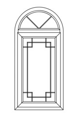 Planimetric arch window 2