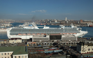 Fototapeta na wymiar City Vladivostok , Seaside region, Russia 