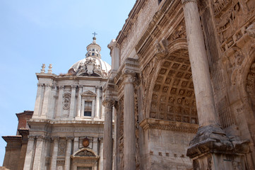 Vue de l'arc de septime sévère