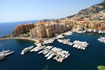 Monaco's marina - obrazy, fototapety, plakaty
